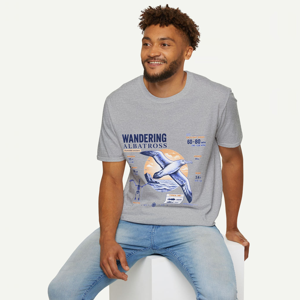 Wandering Albatross Anatomy T-Shirt — Vintage Seabird Graphic Tee