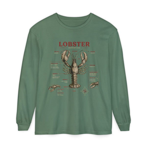 Lobster Anatomy Long Sleeve Tee