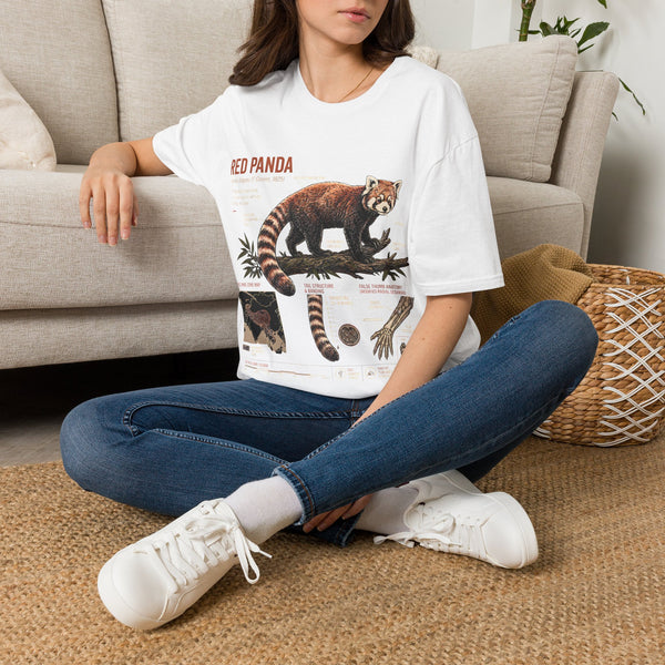 Red Panda Anatomy T-Shirt — Vintage Wildlife Graphic Tee