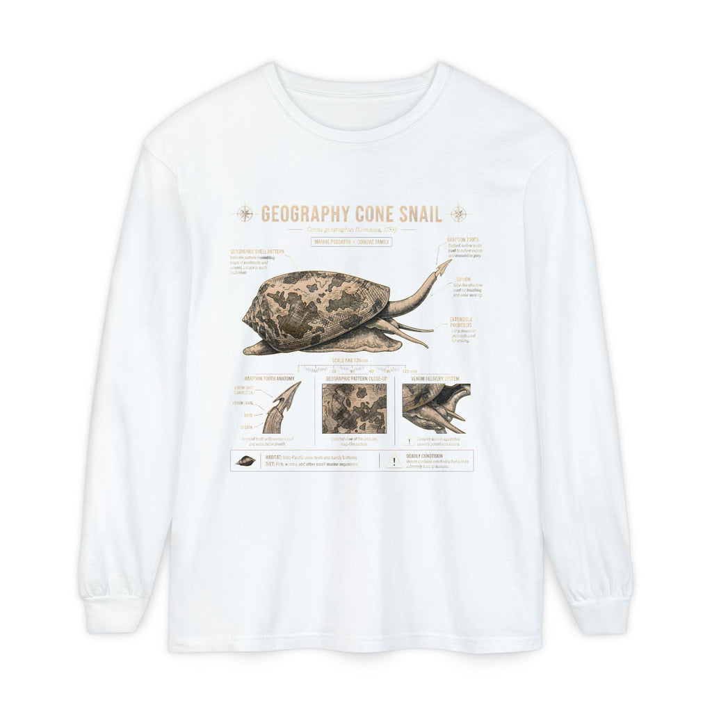 Geography Cone Snail Anatomy Long Sleeve Tee