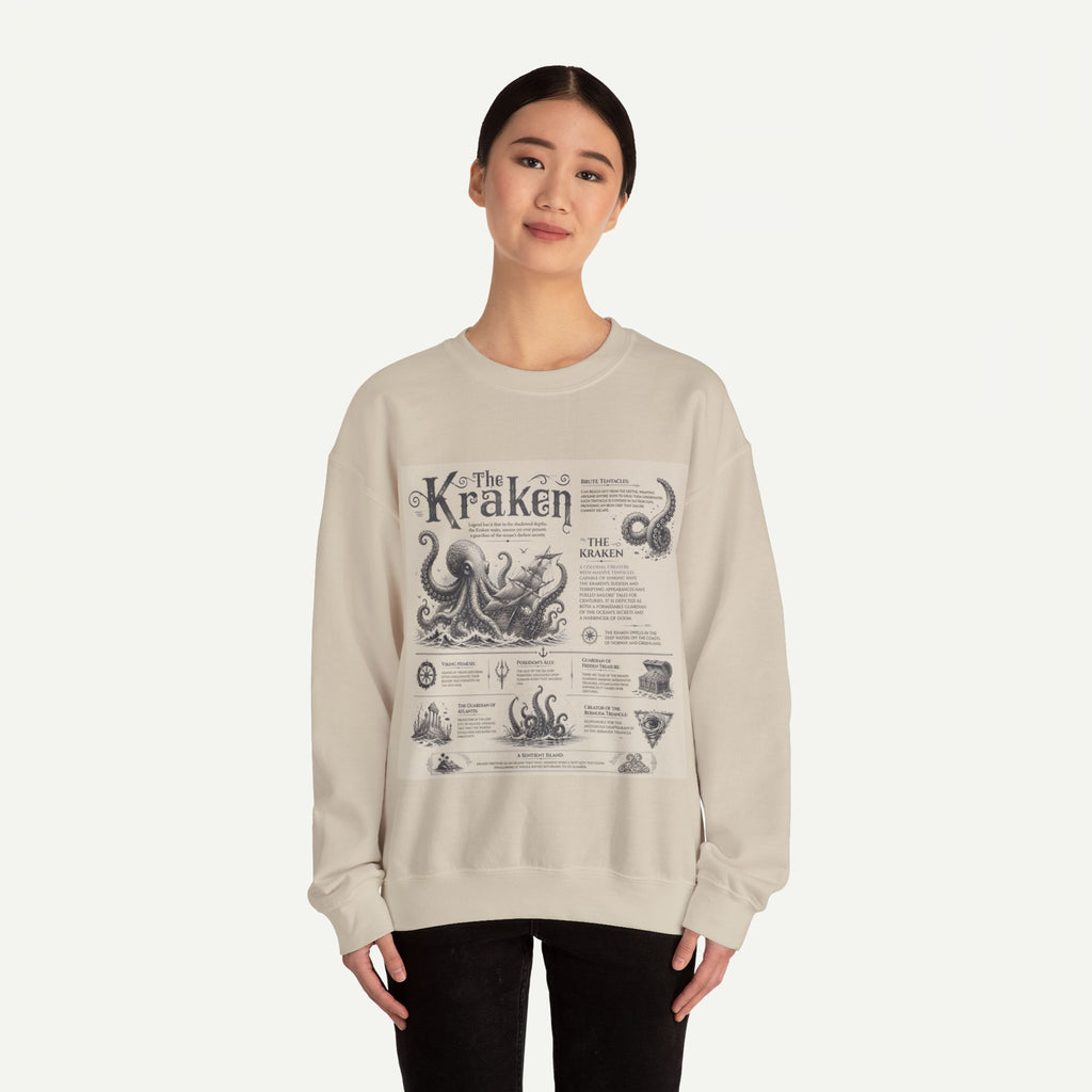 Kraken Illustration Crewneck Sweatshirt
