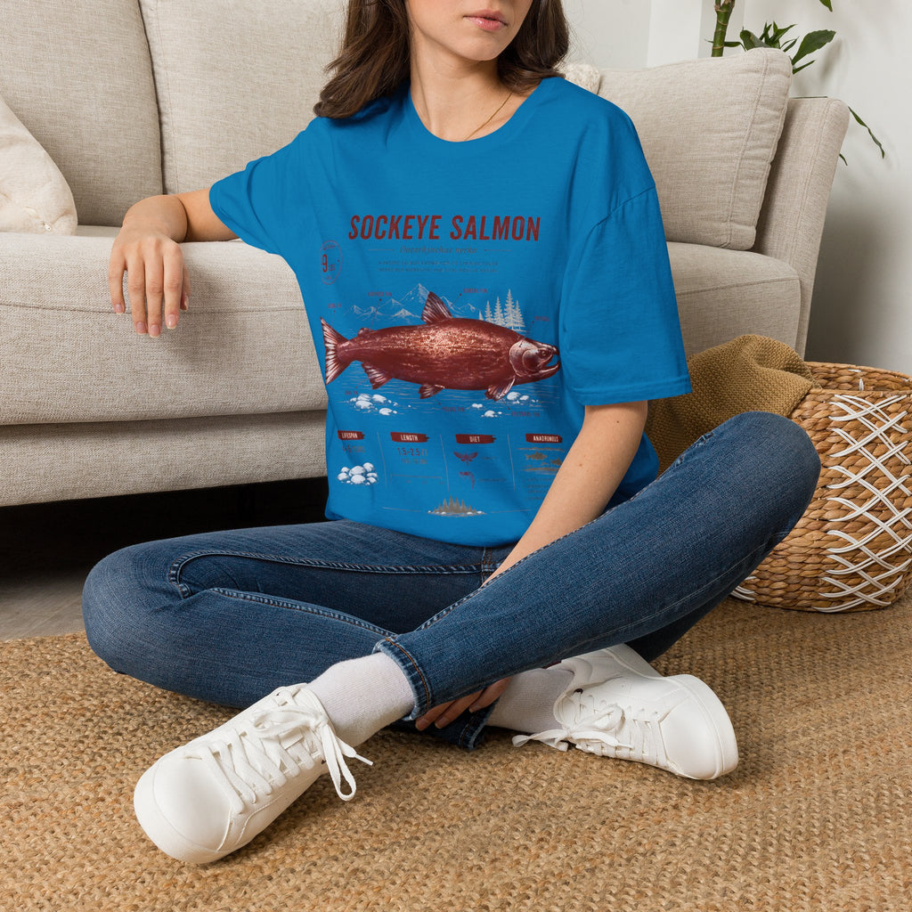 Sockeye Salmon T-Shirt — Vintage Fish Anatomy Tee