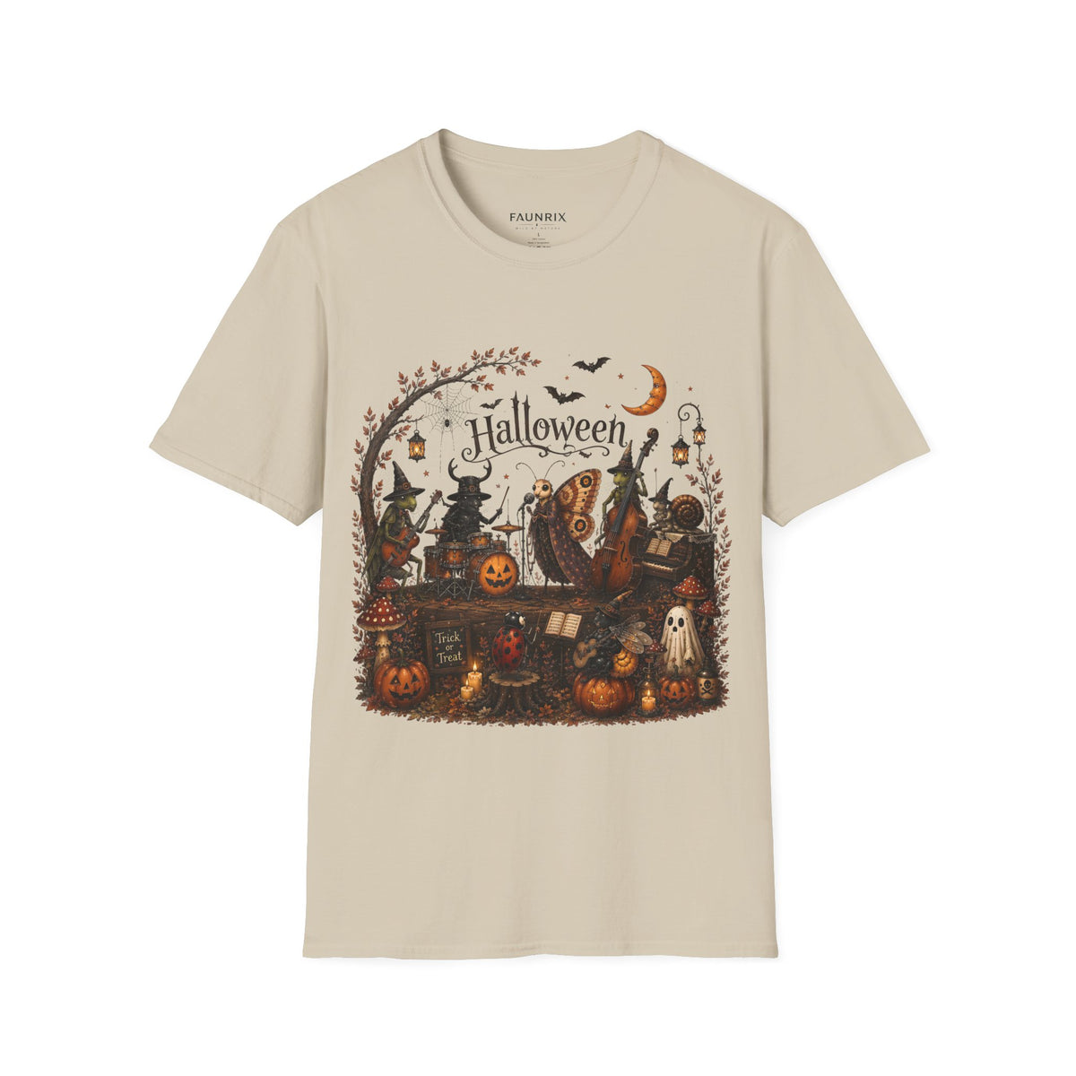 Halloween Witch & Pumpkin T‑Shirt — Spooky Night Graphic Tee