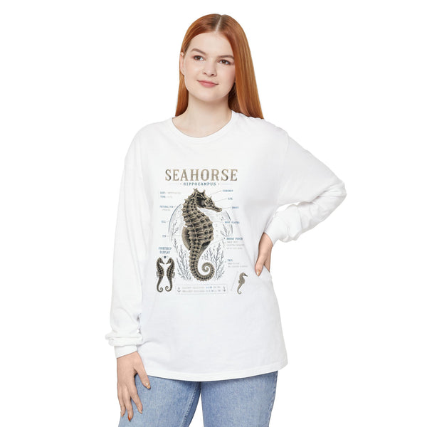 Seahorse Anatomy Long Sleeve Tee