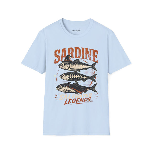 Sardine Vintage Fish T-Shirt — Retro Seafood Graphic Tee