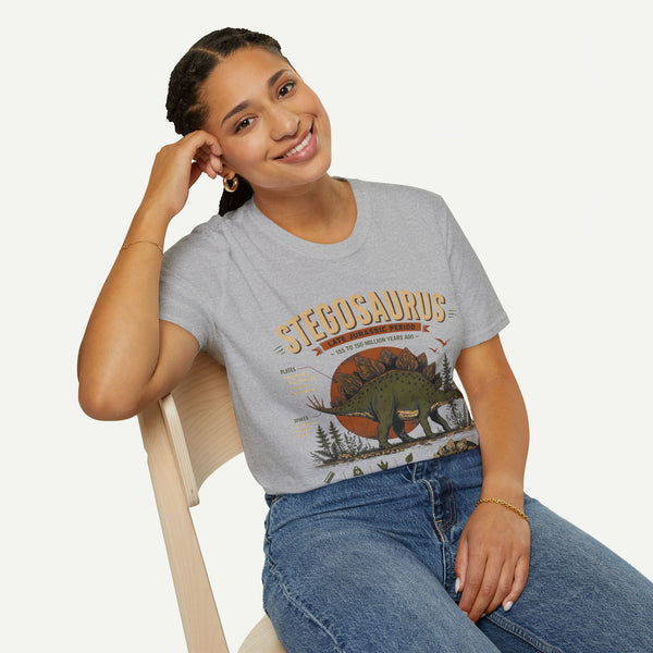 Stegosaurus Anatomy T-Shirt — Vintage Dinosaur Tee
