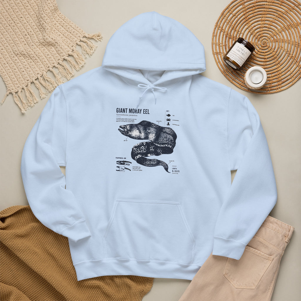 Sea Snake Diagram Hoodie - Vintage Scientific Illustration Sweatshirt