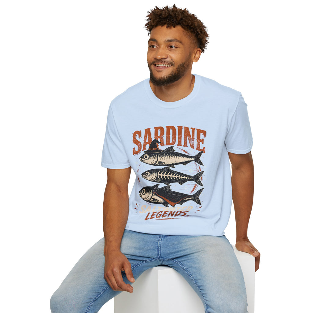 Sardine Vintage Fish T-Shirt — Retro Seafood Graphic Tee