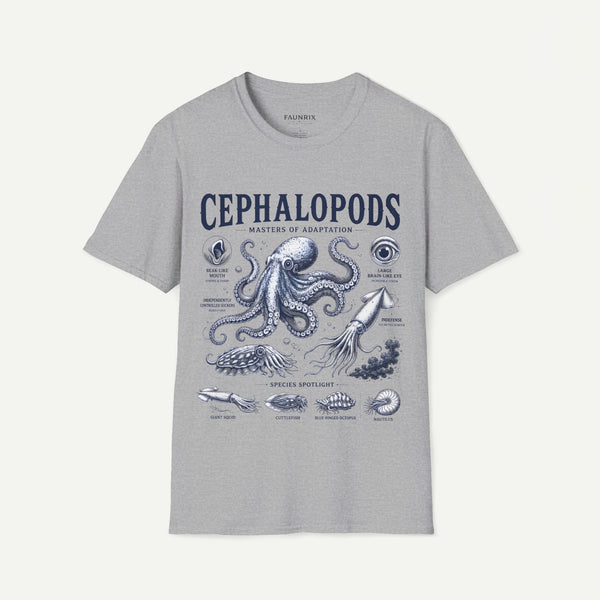 Cephalopods T-Shirt — Masters of Adaptation Vintage Octopus Graphic Tee