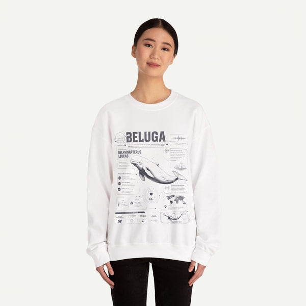 Beluga Whale Anatomy Sweatshirt