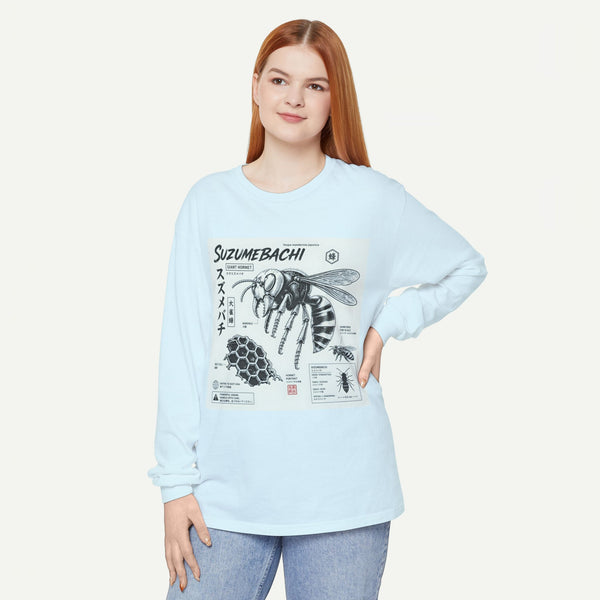 Suzumebachi Japanese Hornet Anatomy Long Sleeve Tee
