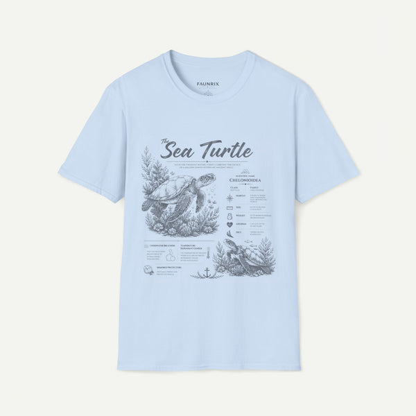 Sea Turtle Anatomy T-Shirt — Vintage Marine Illustration Tee