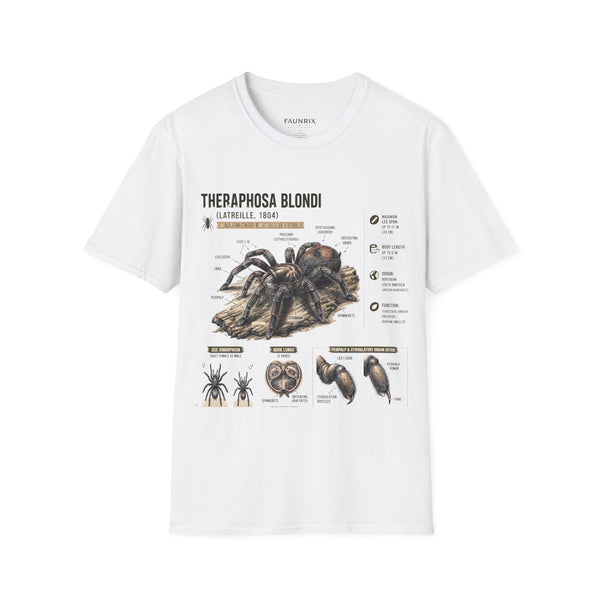 Theraphosa blondi Tarantula T-Shirt — Spider Anatomy Educational Tee