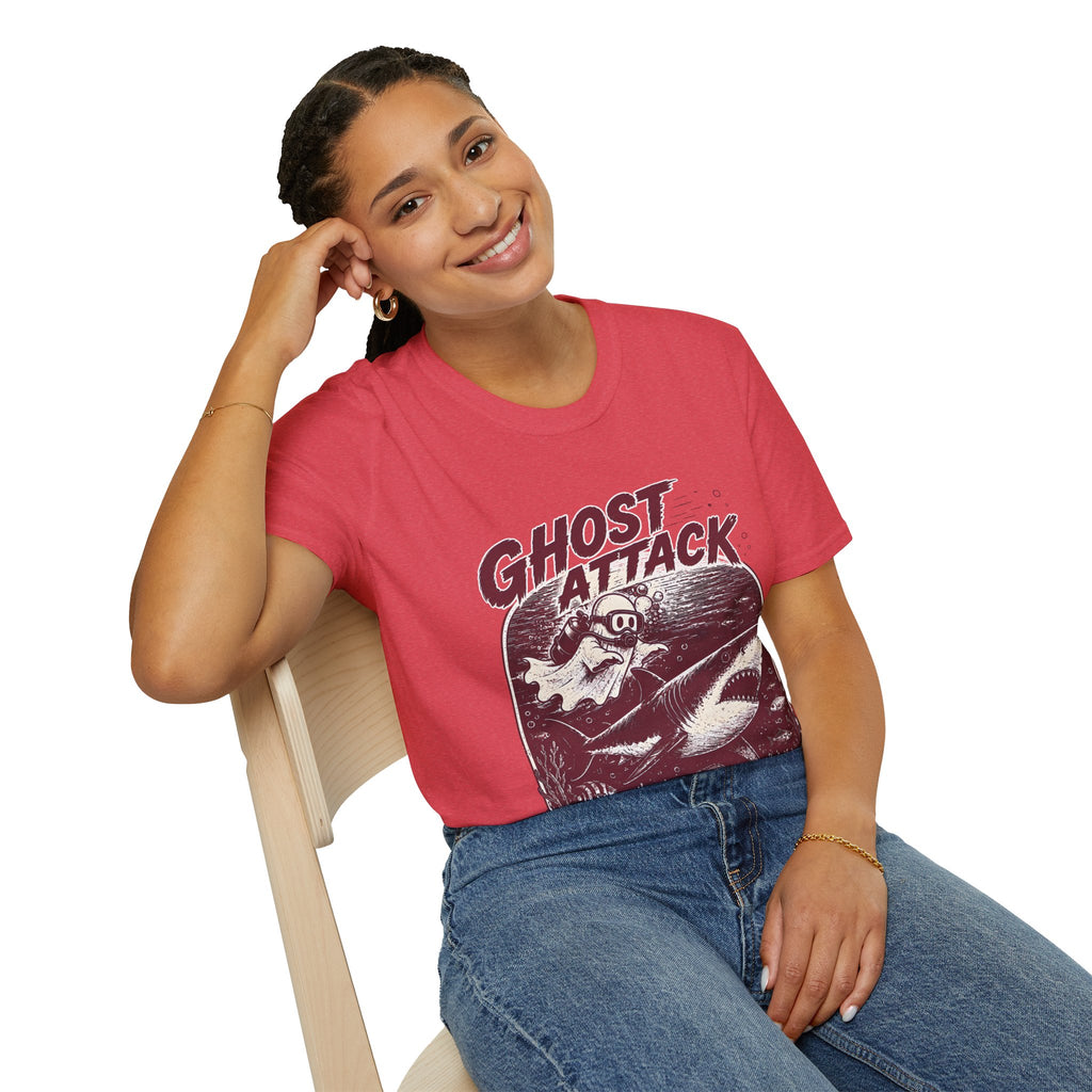 Ghost Attack T-Shirt — Vintage Horror Graphic Tee