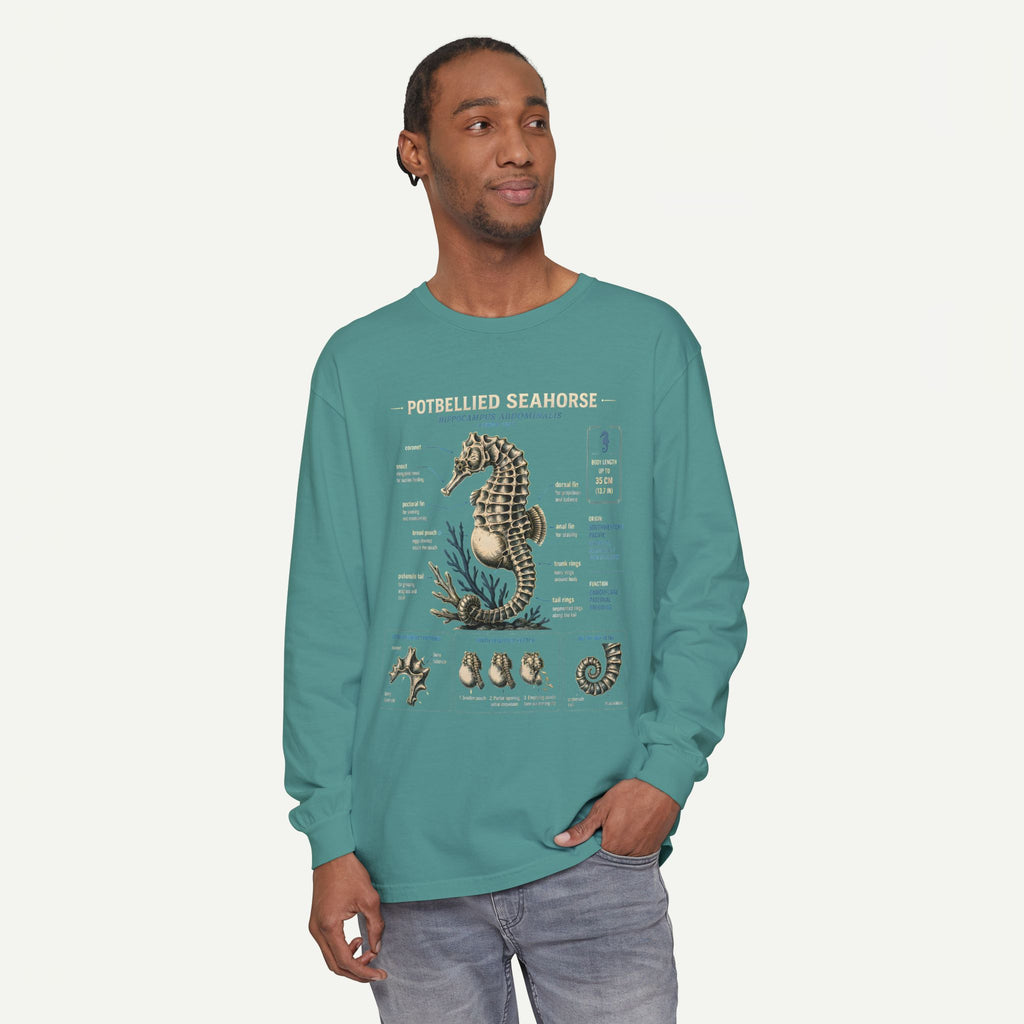 Seahorse Anatomy Long Sleeve Tee