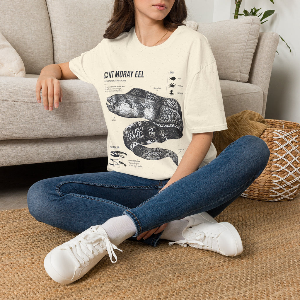 Moray Eel Anatomy Graphic T-Shirt — Vintage Scientific Illustration Tee