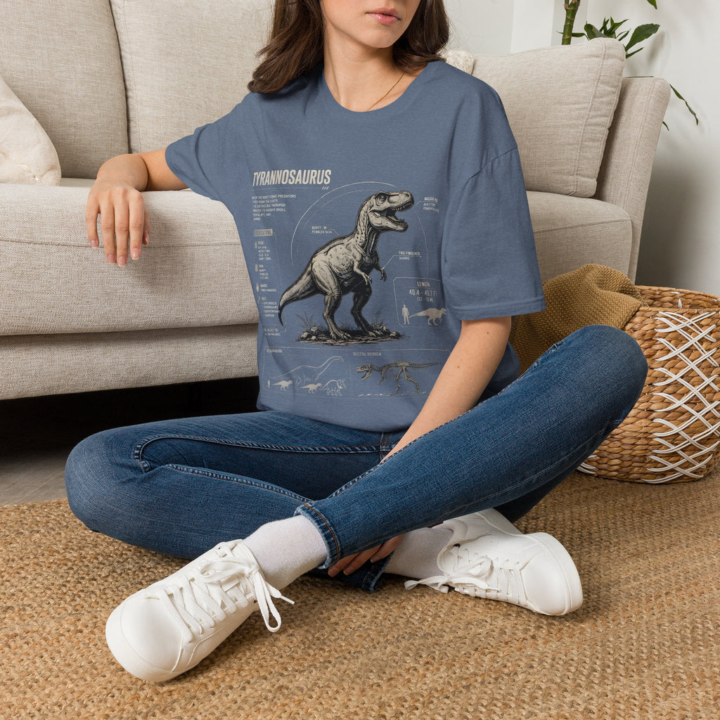 Tyrannosaurus Diagram Anatomy T-Shirt — Vintage Dino Graphic Tee