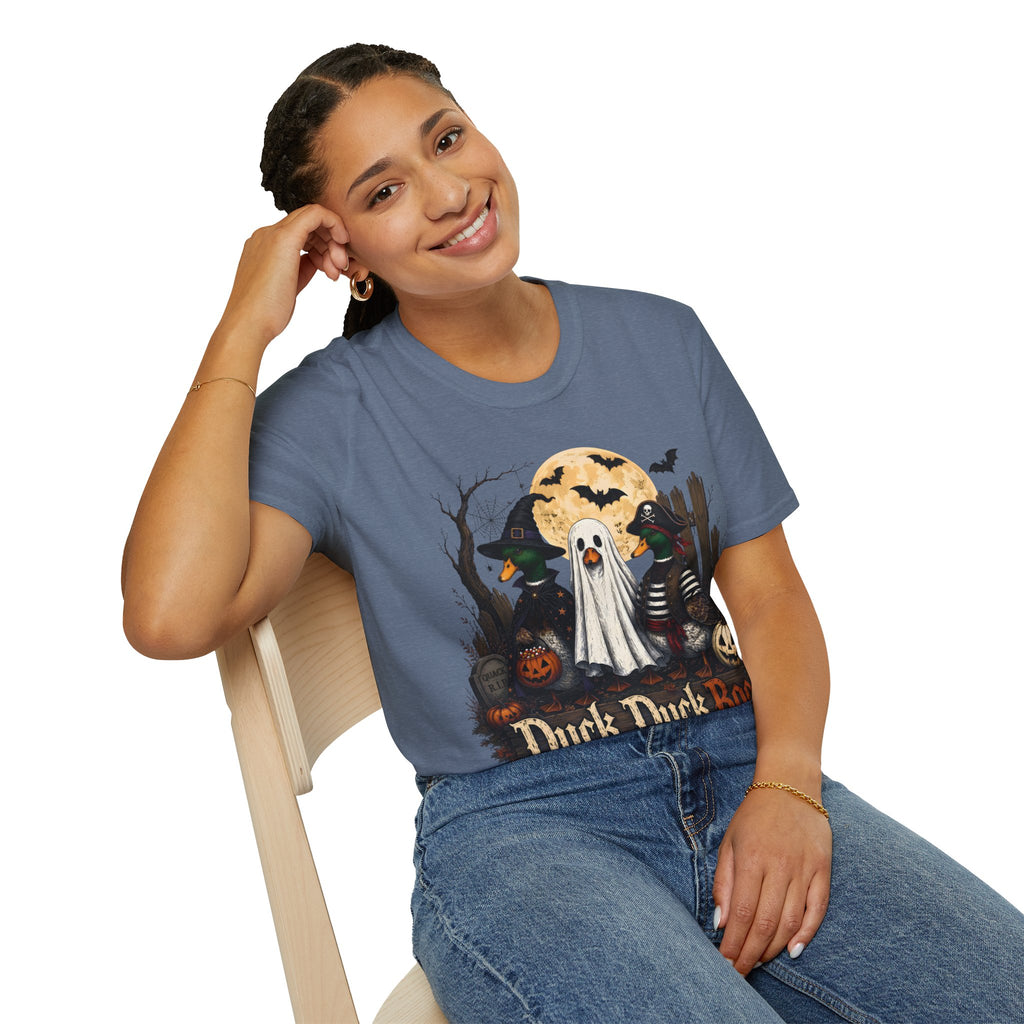 Duck Duck BOO! Halloween T-Shirt — Cute Spooky Duck Costume Tee