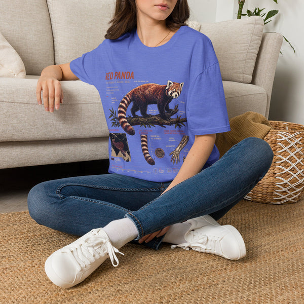 Red Panda Anatomy T-Shirt — Vintage Wildlife Graphic Tee