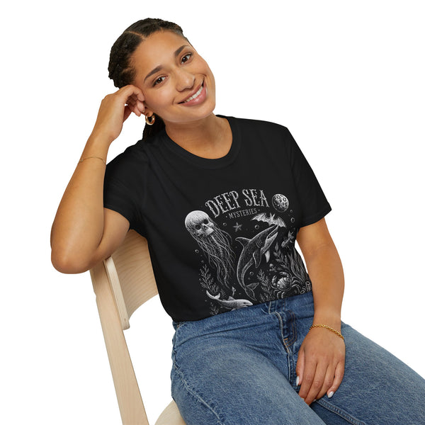 Deep Sea Mysteries T-Shirt — Vintage Ocean Creature Graphic Tee