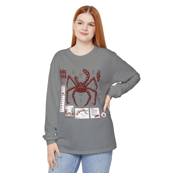King Crab Anatomy Long Sleeve T-Shirt