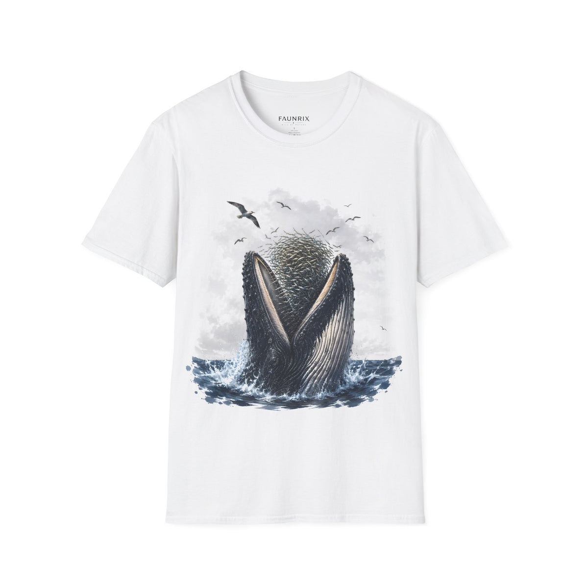 Whale Tail Ocean Scene T-Shirt – Marine Wildlife Tee