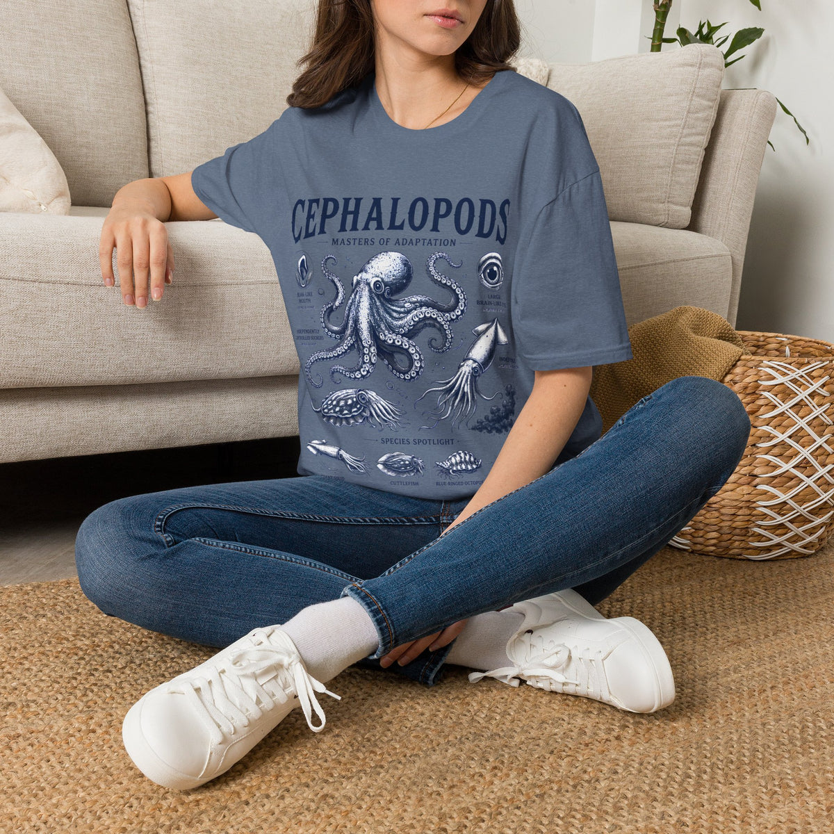 Cephalopods T-Shirt — Masters of Adaptation Vintage Octopus Graphic Tee