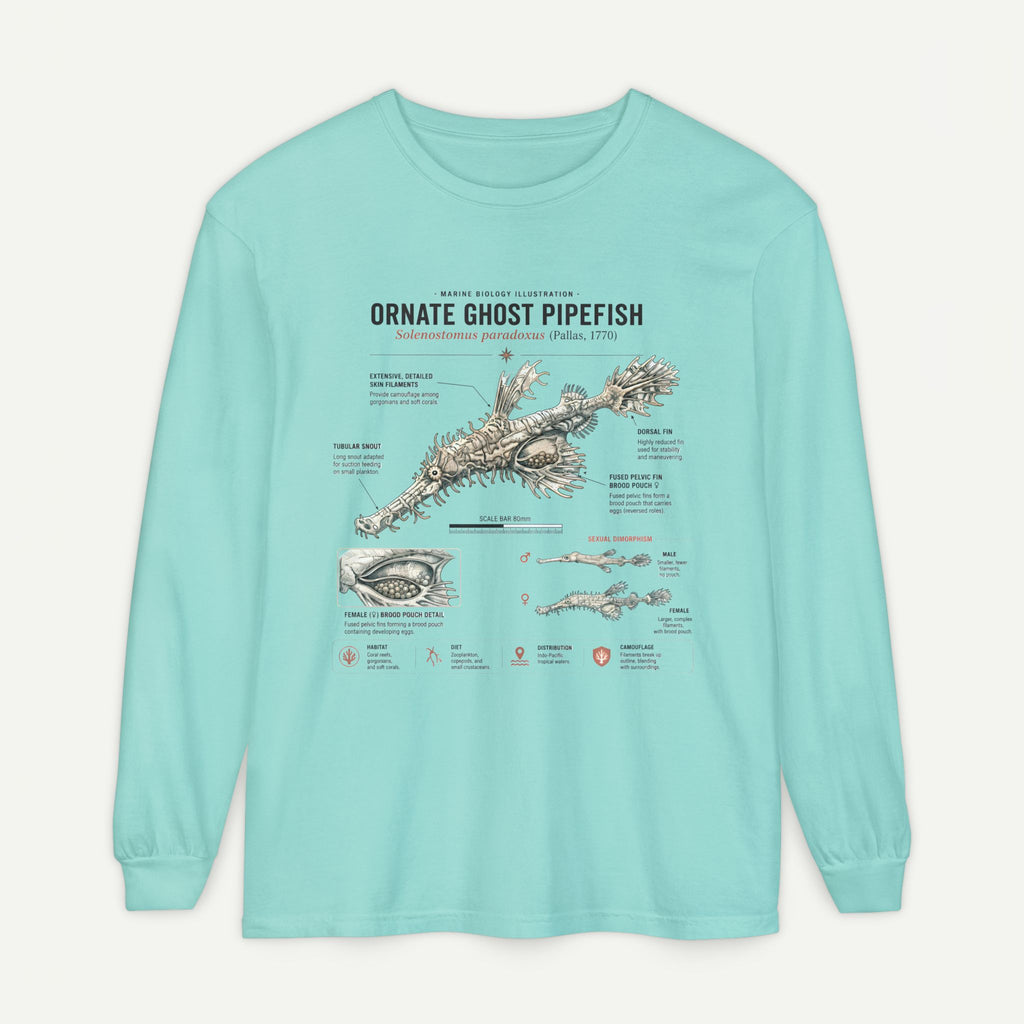 Ornate Ghost Pipefish Anatomical Long Sleeve Tee