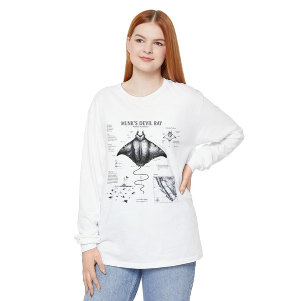 Munk's Devil Ray Anatomy Long Sleeve Tee