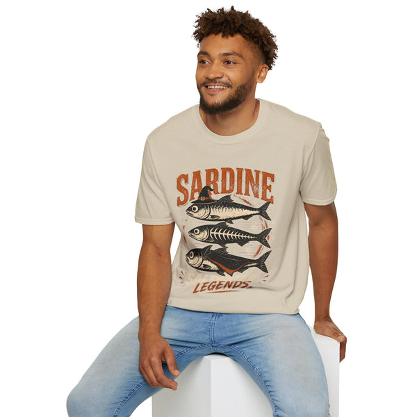 Sardine Vintage Fish T-Shirt — Retro Seafood Graphic Tee