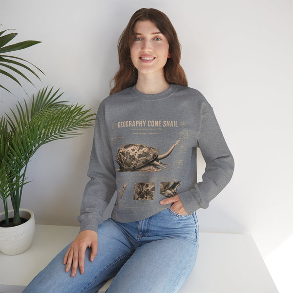 Geography Cone Snail Anatomy Sweatshirt