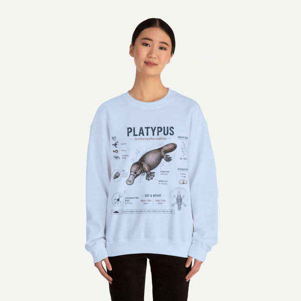 Platypus Anatomy Sweatshirt — Vintage Scientific Illustration