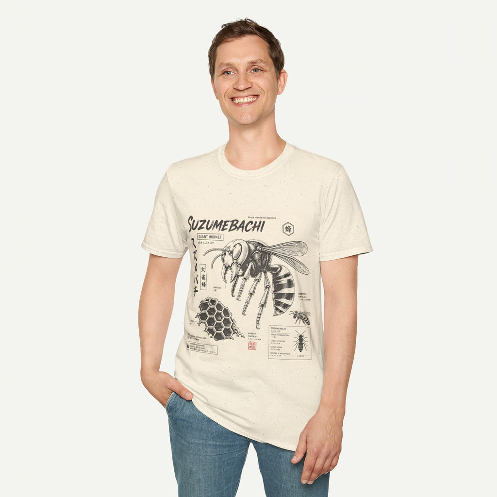 Suzumebachi Giant Hornet Anatomy T-Shirt — Japanese Illustration Graphic Tee