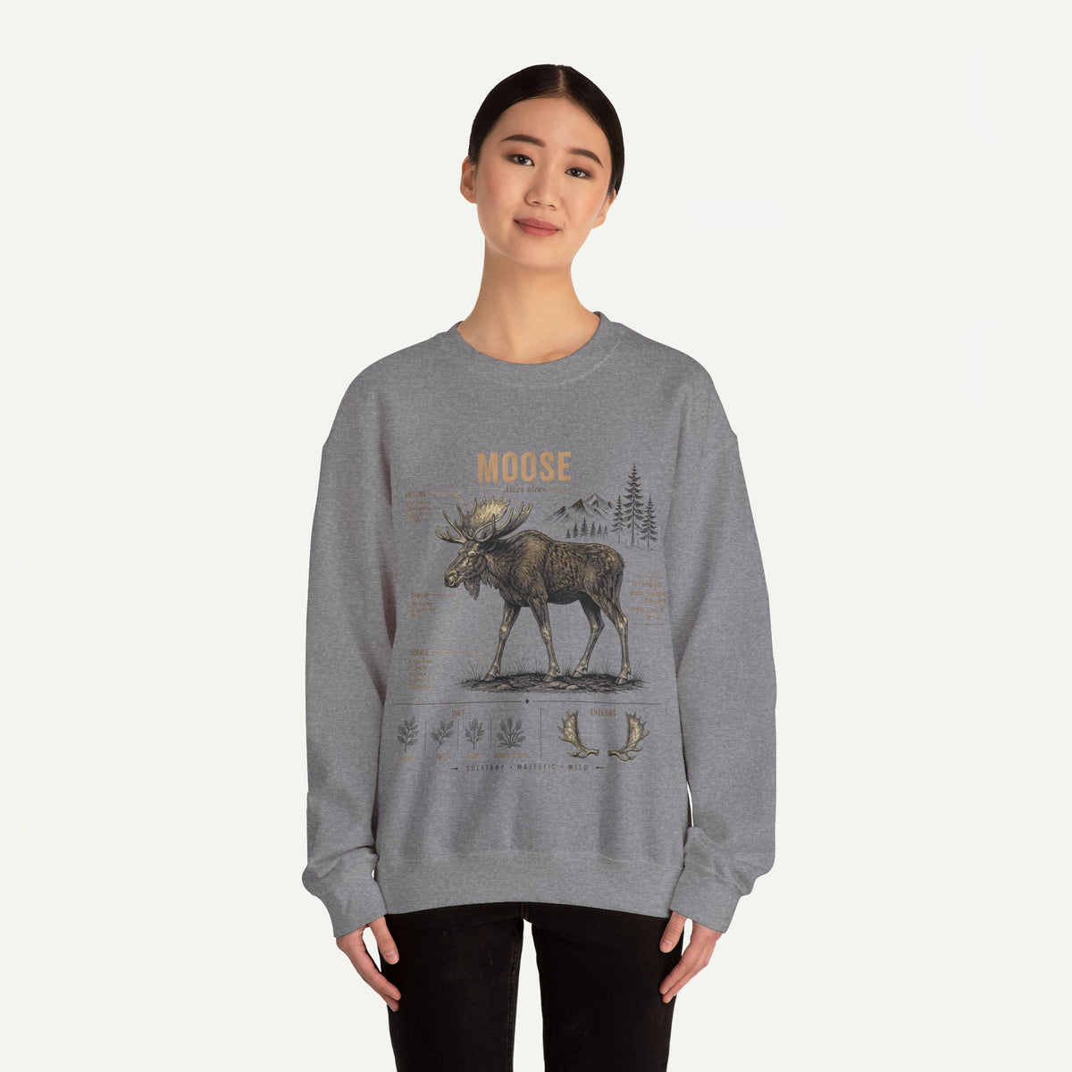 Moose Anatomy  Sweatshirt