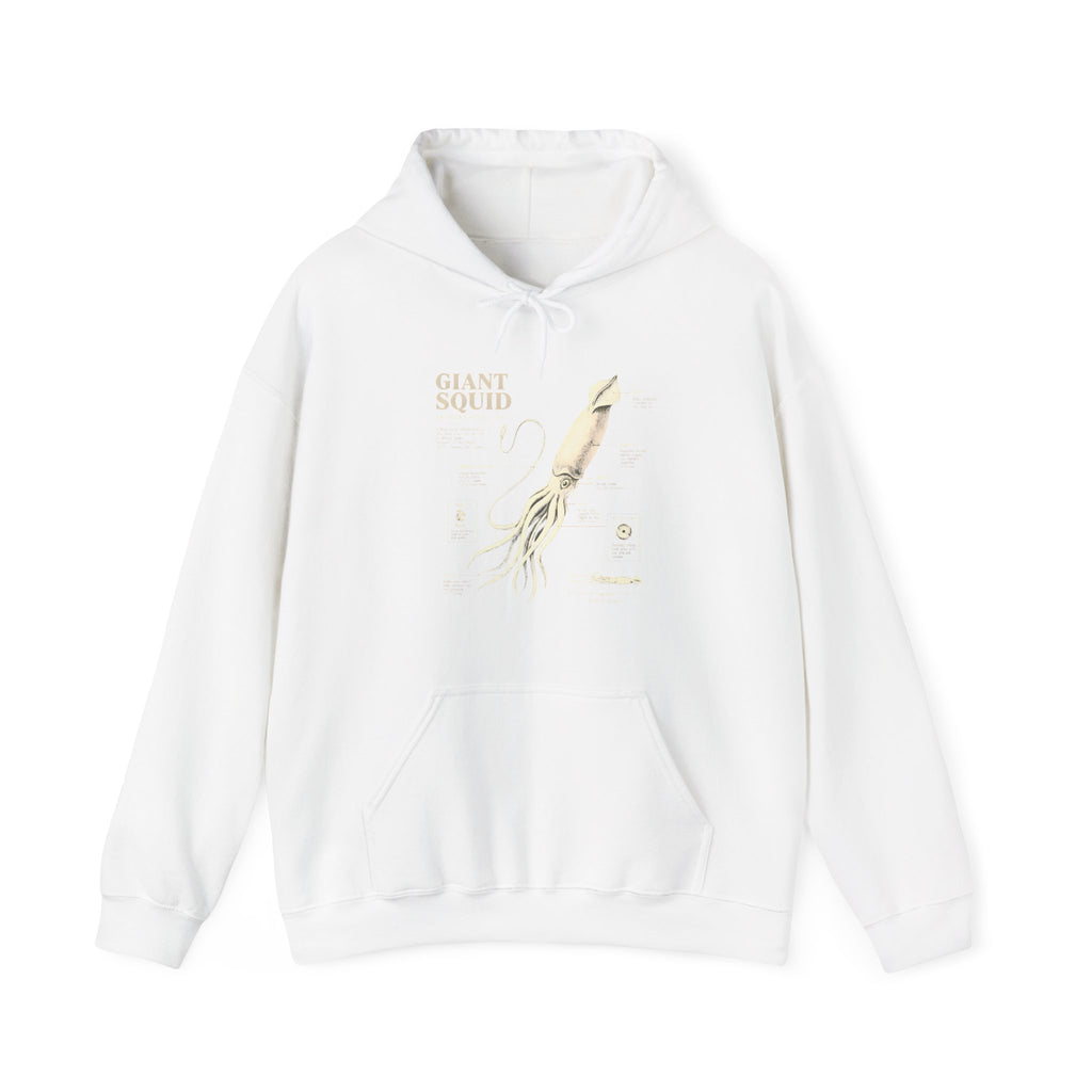 Giant Squid Hoodie – Minimal Nautical Illustration Sweatshirt