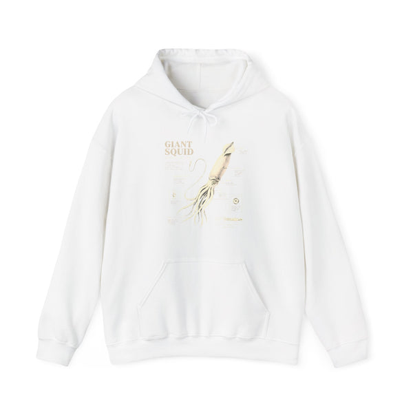 Giant Squid Hoodie – Minimal Nautical Illustration Sweatshirt