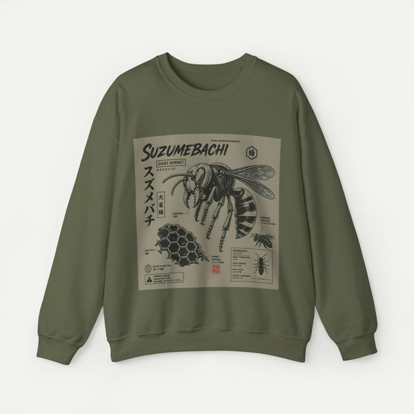 Suzumebachi Hornet Anatomy Crewneck Sweatshirt