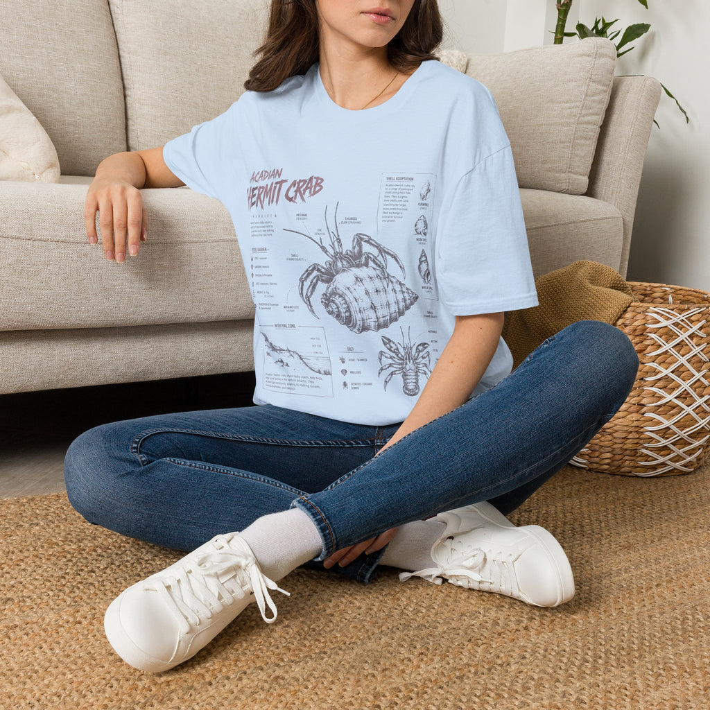 Hermit Crab Anatomy T-Shirt — Acadian Marine Illustration Tee
