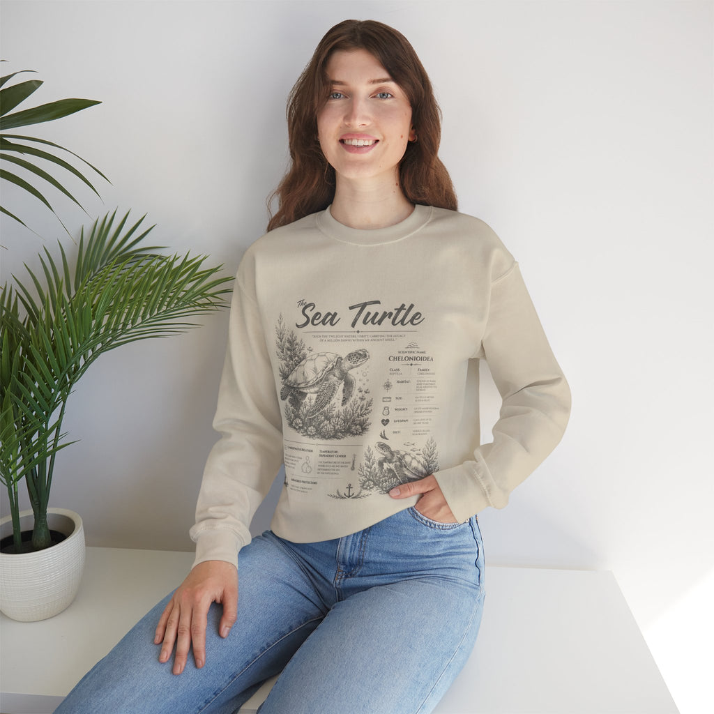 Sea Turtle Anatomy Crewneck Sweatshirt