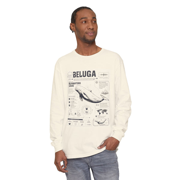 Beluga Whale Anatomy Long Sleeve Tee