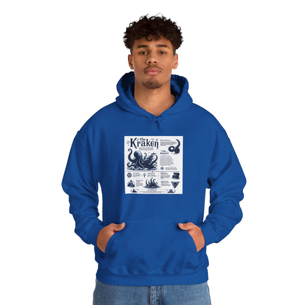 Kraken Nautical Hoodie – Vintage Sea Monster Diagram Sweatshirt