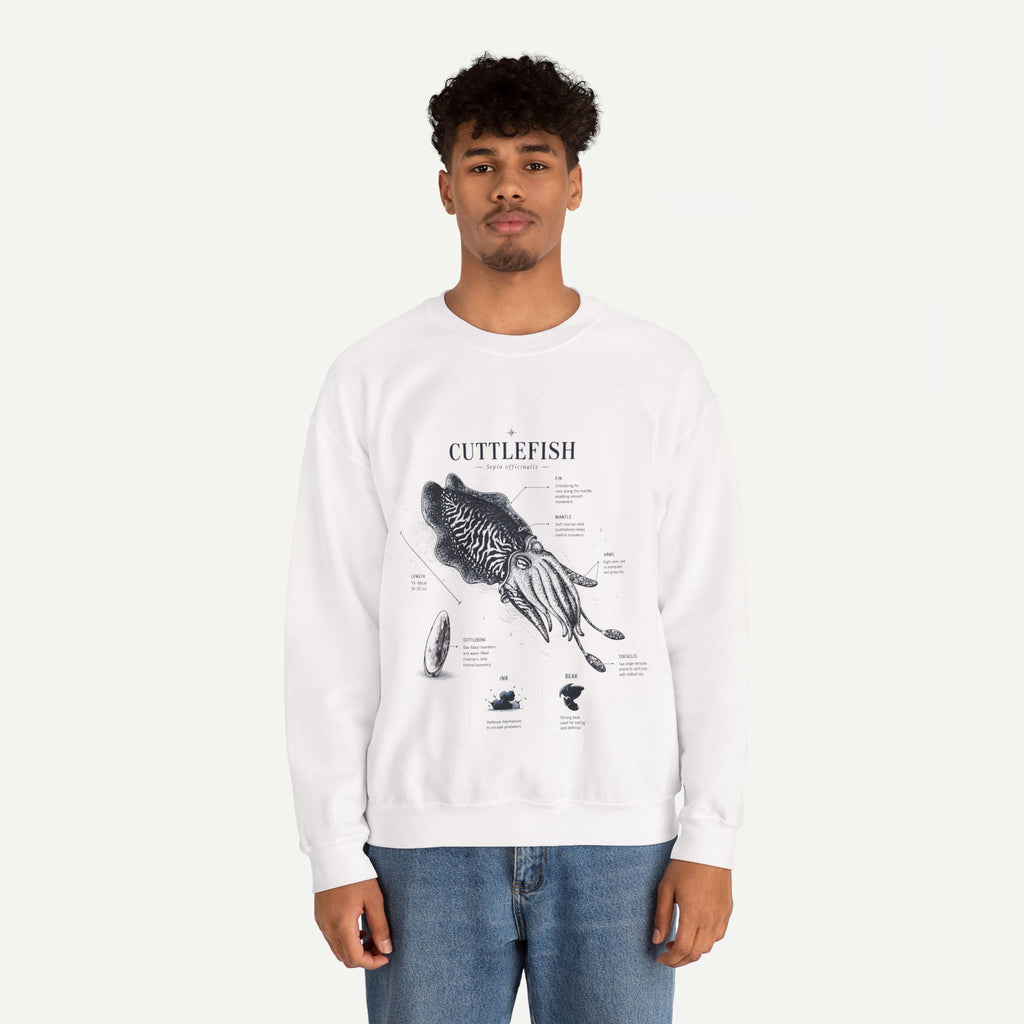 Cuttlefish Anatomy Crewneck Sweatshirt