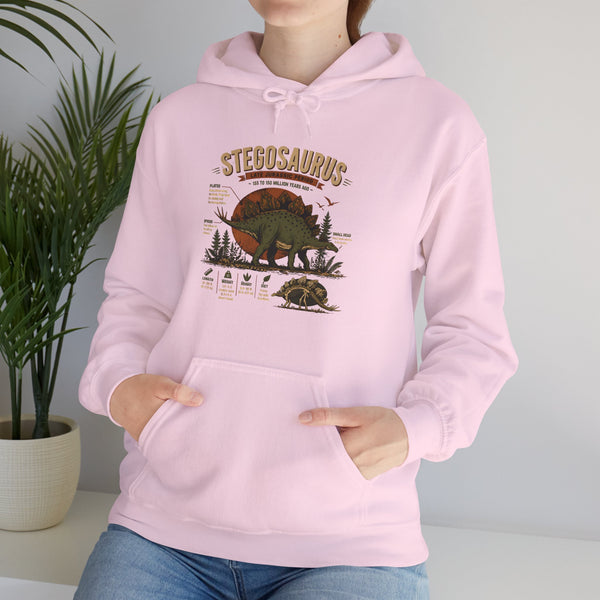 Stegosaurus Vintage Anatomy Hoodie – Retro Dino Nature Sweatshirt