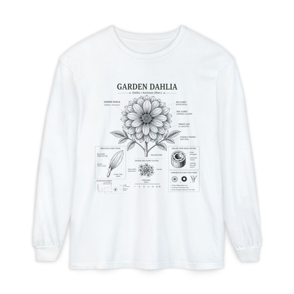 Garden Dahlia Botanical Long Sleeve Tee
