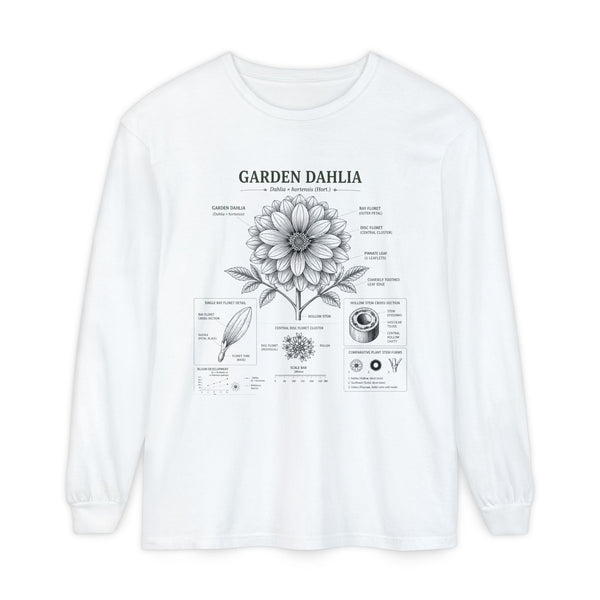 Garden Dahlia Botanical Long Sleeve Tee