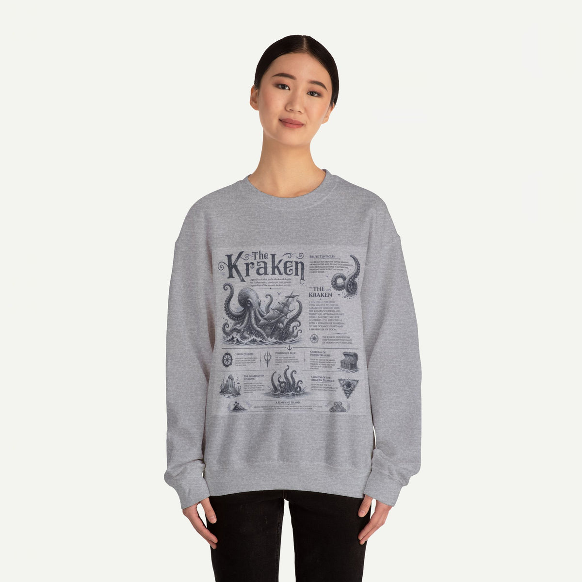 Kraken Illustration Crewneck Sweatshirt