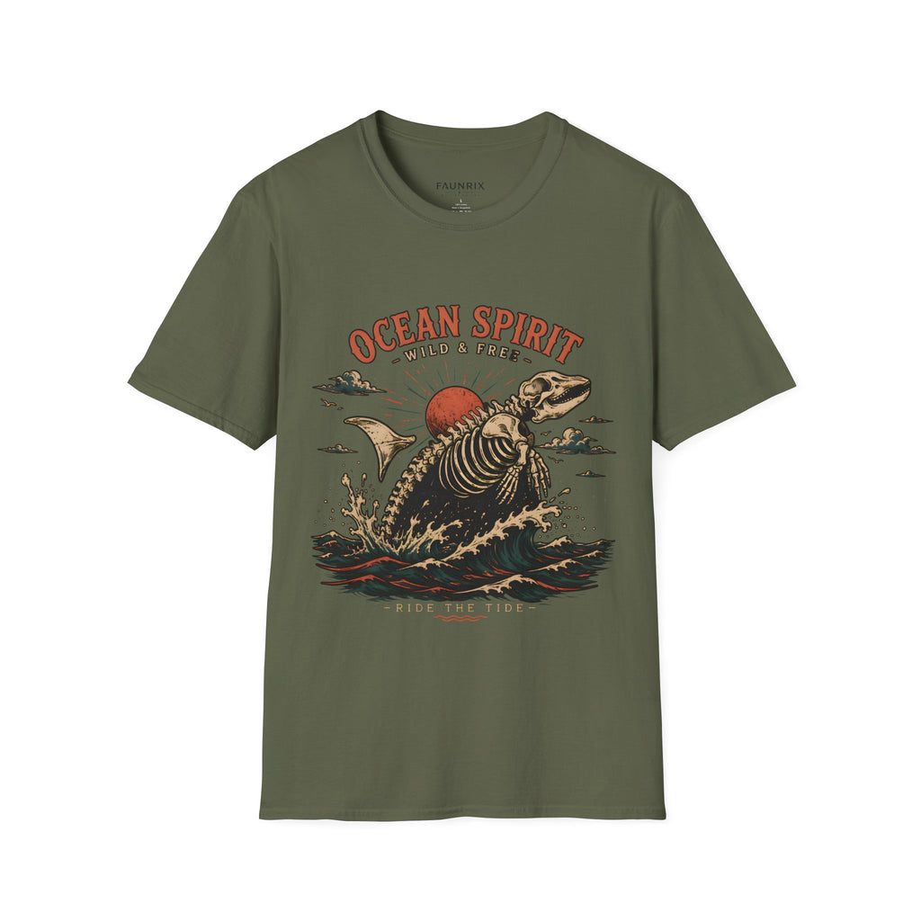 Ocean Spirit T-Shirt — Wild & Free Sea Turtle Graphic Tee