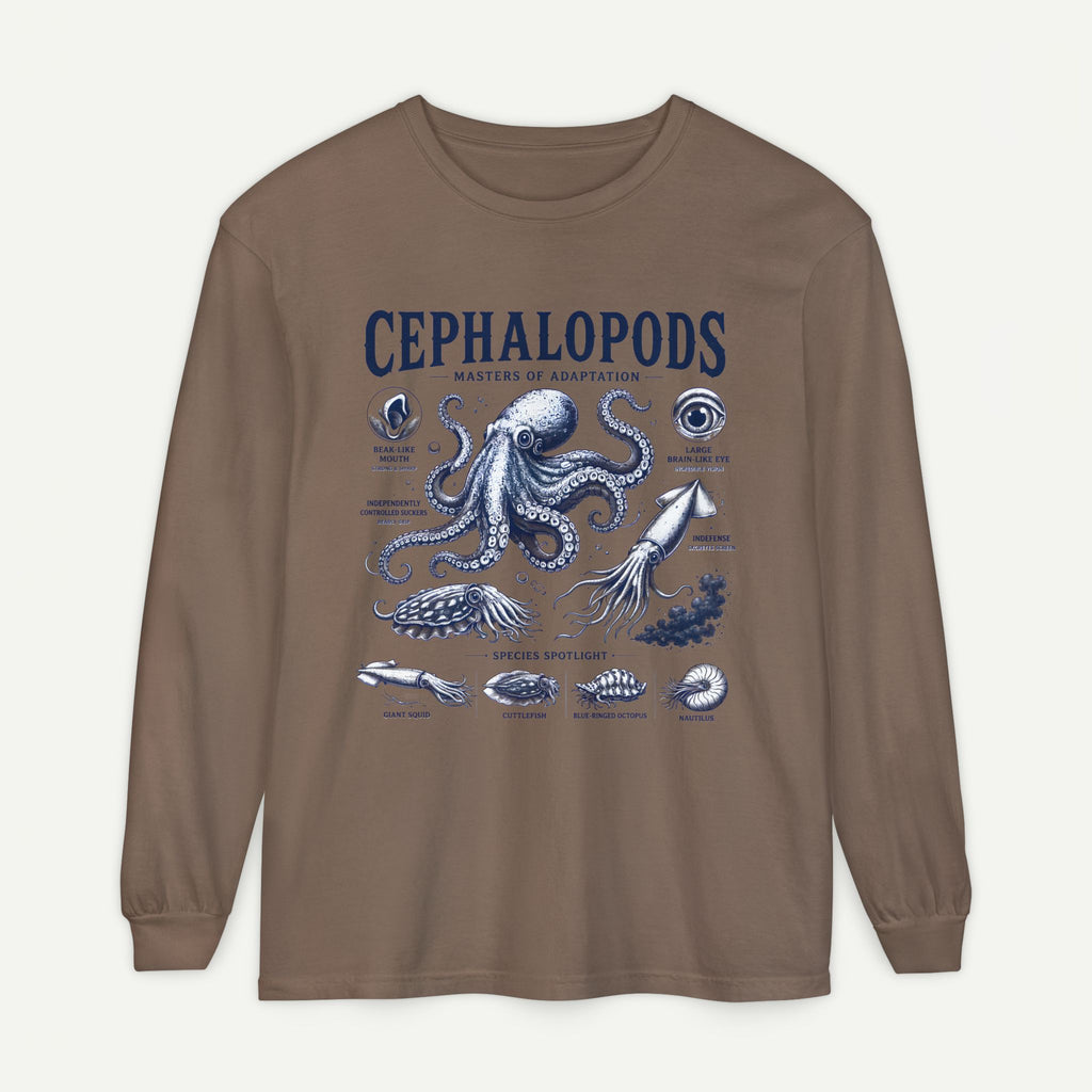 Cephalopods Illustration Long Sleeve Tee