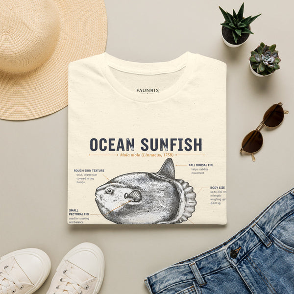 Ocean Sunfish Anatomy T-Shirt — Vintage Marine Biology Graphic Tee