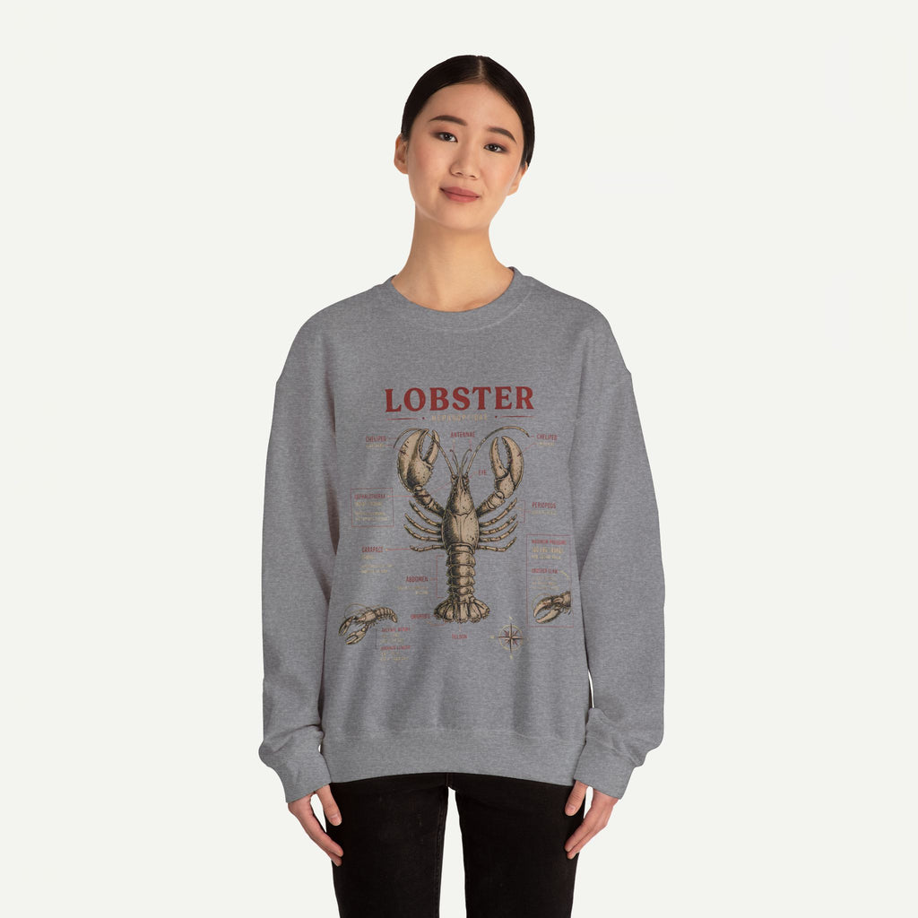 Lobster Anatomy Crewneck Sweatshirt